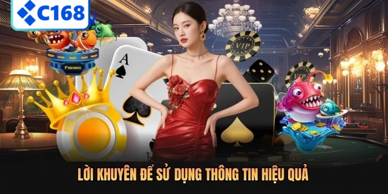 Lời khuyên để sử dụng thông tin hiệu quả